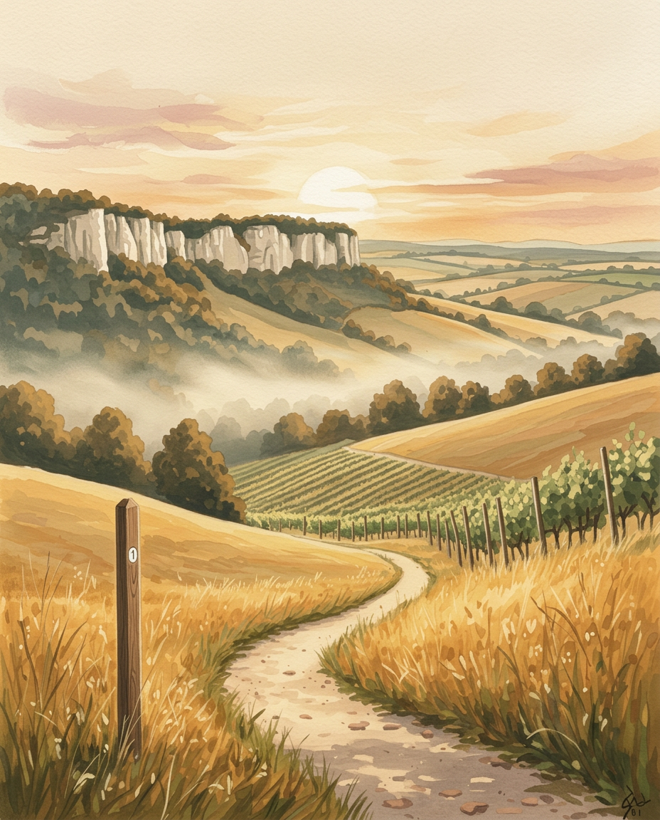 Illustration gouache du profil Sportif outdoor