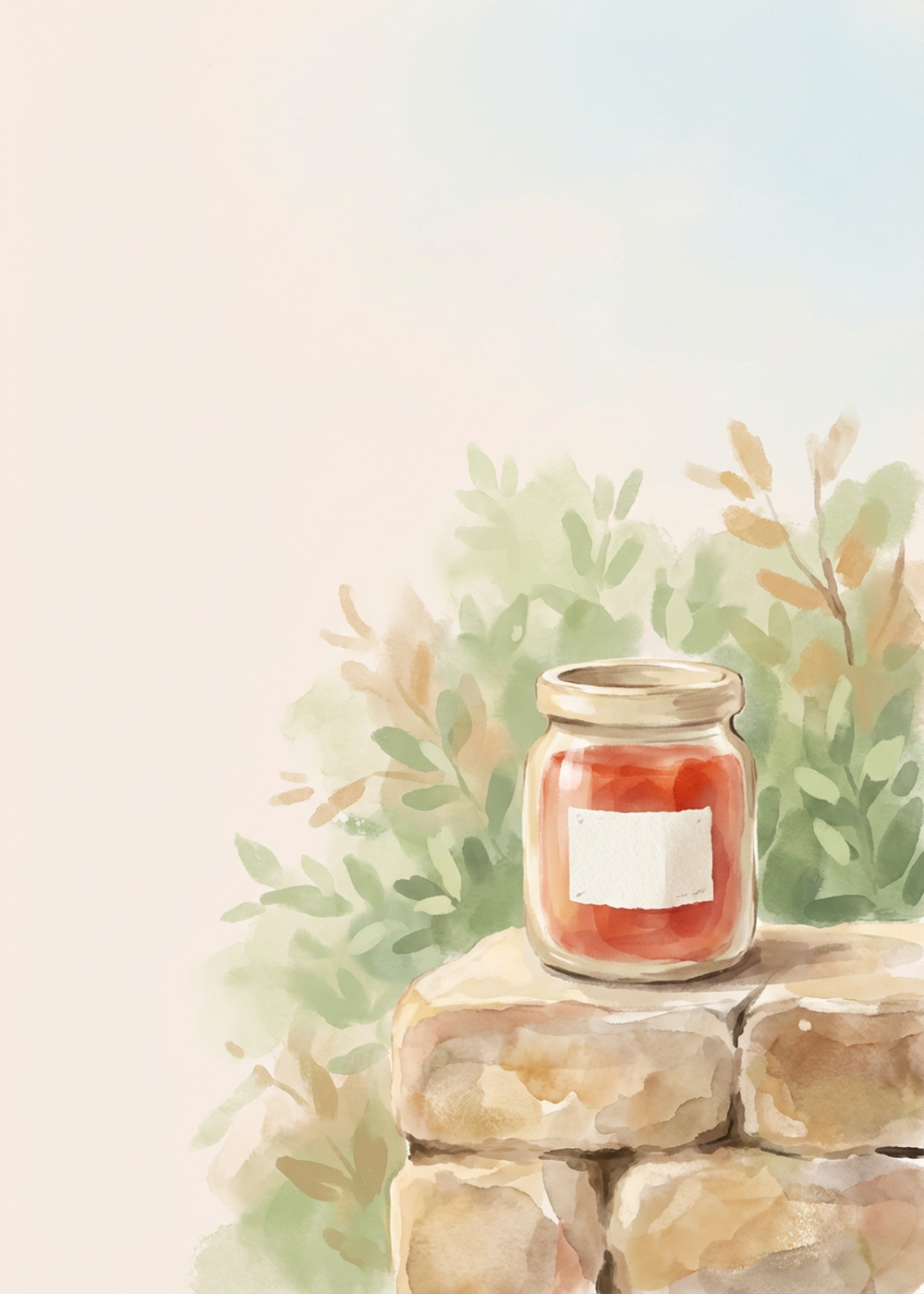 Carte du quiz tarot « Le pot sur le muret », Un pot de confiture maison déposé sur le muret par les voisins…